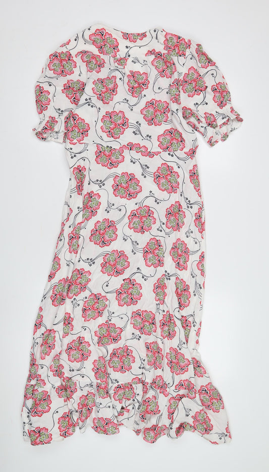 Per Una Women's Multicoloured Floral Wrap Dress 12