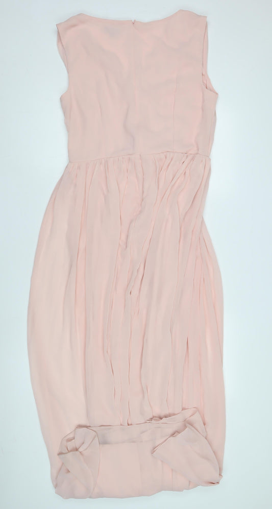 Dorothy Perkins Elegant Pink Sleeveless Women's Dress - Size 12