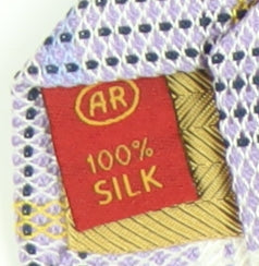 Austin Reed Men's Purple Plaid Silk Tie, Excellent Condition