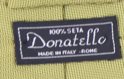 Donatello Men's Gold Silk Tie - Italian Elegance