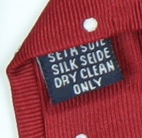 Samuel Windsor Men's Red Polka Dot Silk Tie, Excellent Condition