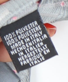 Tie Rack Men's Grey Geometric Polyester Tie