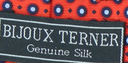 Mens Bijoux Terner Red Geometric 100 Tie