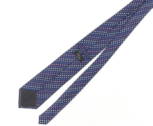 John Lewis Men's Blue Geometric Silk Tie