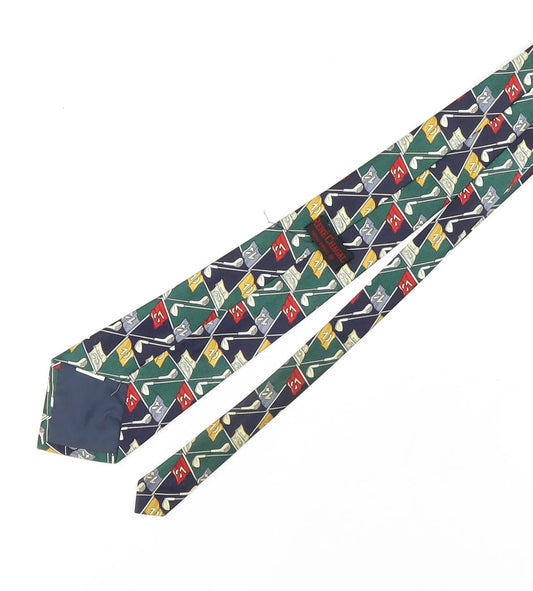 René Chagal Men's Multicoloured Silk Slim Tie