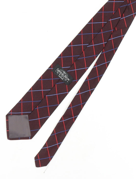 The Savile Row Company Men's Multicoloured Checked Tie