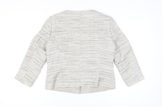 Next Women's Grey Tweed Blazer Size 16