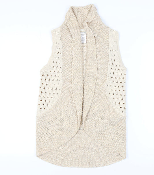 Additional front view of Max Studio Teens Beige Knit Vest -, size 12