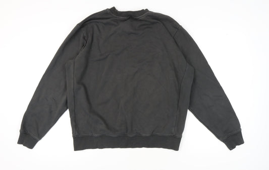 Mens UK Size L NEXT Black Pullover Sweatshirt