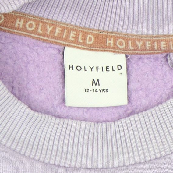 Holyfield Girls Purple Sweatshirt M 12-13 Years Pullover