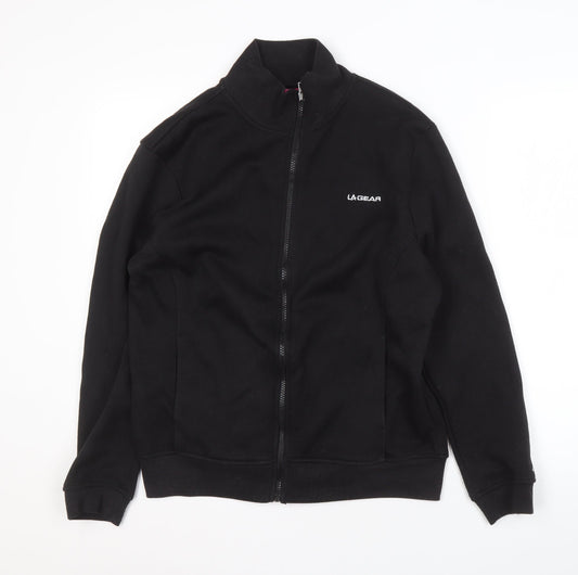 Additional front view of LA Gear Women's Black Track Jacket, size 14