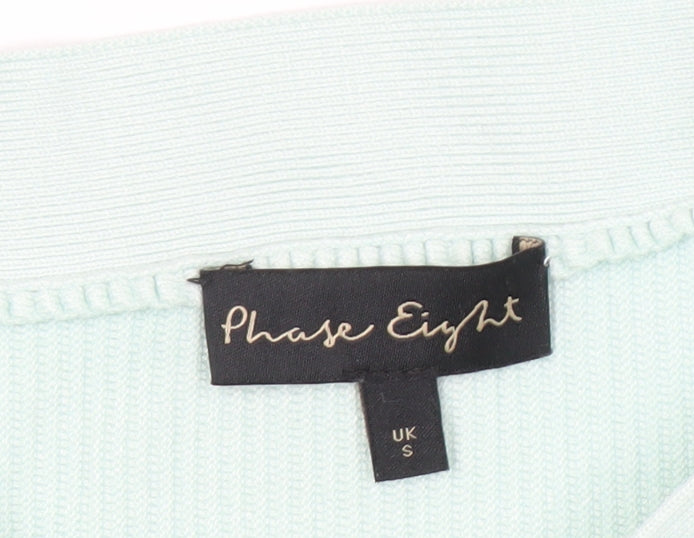 Phase Eight Unisex Green Lightweight Button Jumper