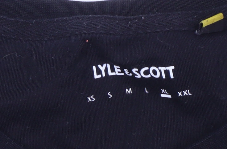 Lyle & Scott Men's Black Logo T-Shirt XL