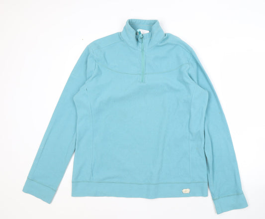 Additional front view of Champion unisex blue xl sweatshirt zip fleece easy care
