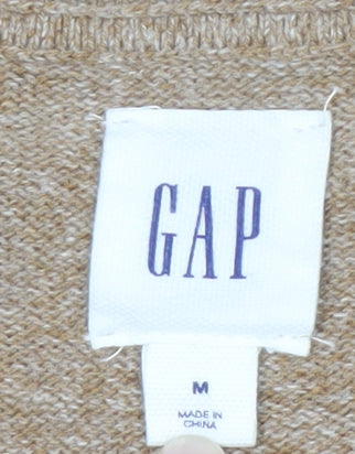 GAP Men's Beige Pullover Jumper M Cotton Blend