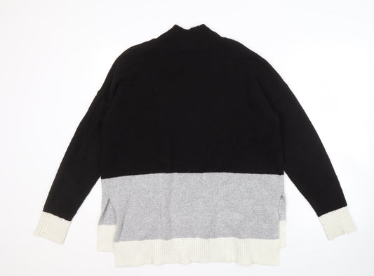 Womens UK Size M Oasis Black Pullover Jumper
