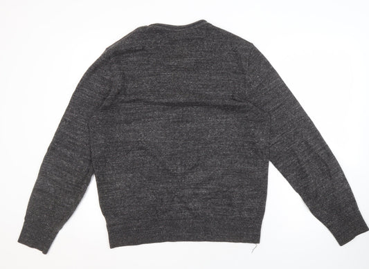 GAP Men's Grey M Pullover Jumper, Cotton Blend