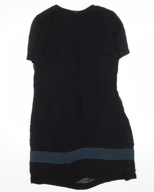 French Connection Women’s Black Colourblock Shift Dress 10