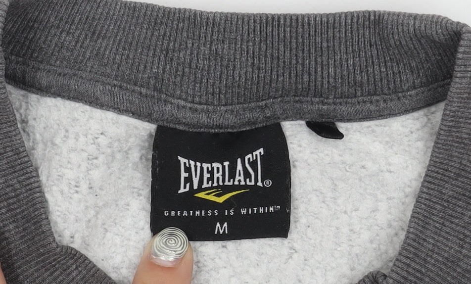 Mens UK Size M Everlast Grey Pullover Sweatshirt