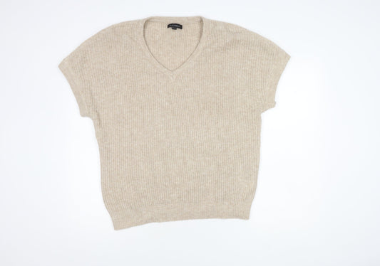 Womens UK Size M/L Blue Vanilla Beige Pullover Jumper
