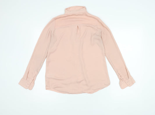 Womens UK Size 6 H&M Pink Basic Blouse