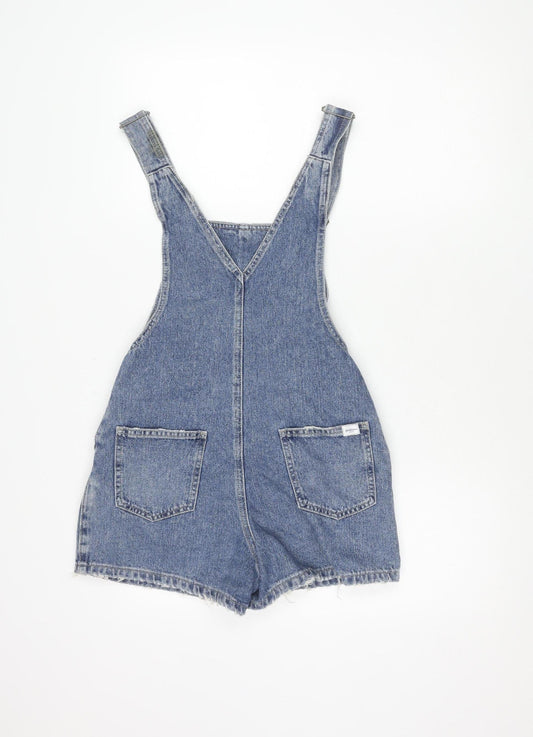 Stradivarius Women's Blue Denim Dungaree - Size 6