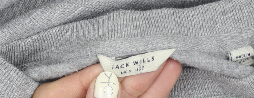 Womens UK Size 6 Jack Wills Grey Pullover Sweatshirt