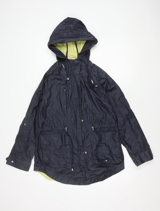 Womens UK Size 12 NEXT Black Parka Coat