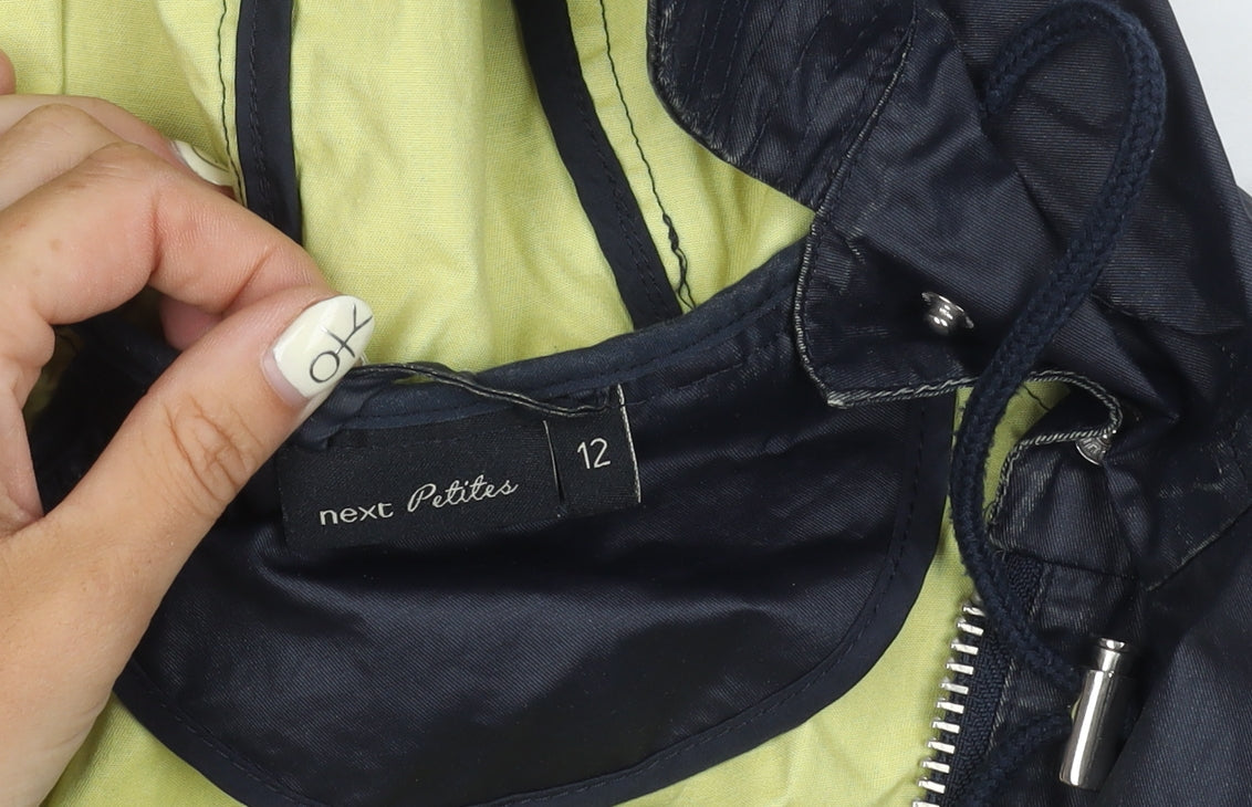 Womens UK Size 12 NEXT Black Parka Coat