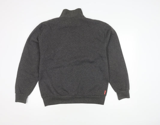 Mens UK Size M Slazenger Grey 1/4 Zip Sweatshirt