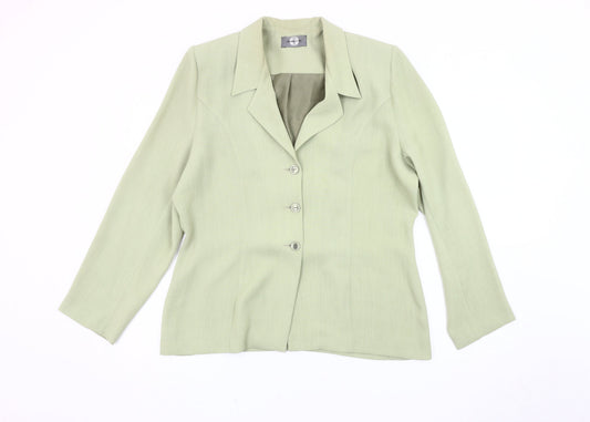 Womens UK Size 16 AMARANTO Regular Green Blazer