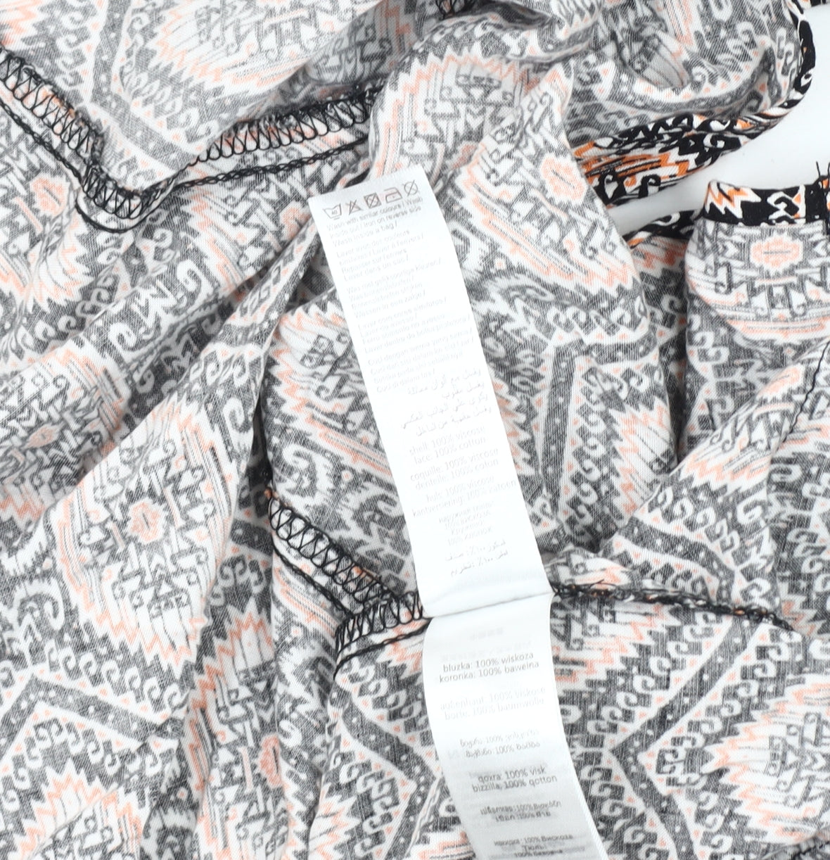 Womens UK Size 6 New Look Multicoloured Kimono Coat