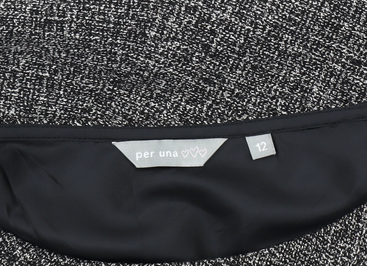 Per Una Women's Grey Skirt, Size 12, Tweed Style