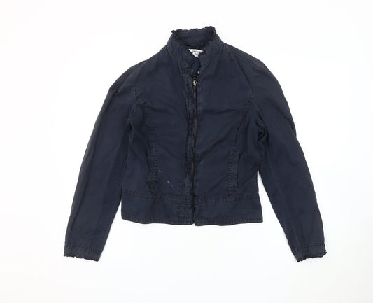 Womens UK Size 14 Zara Blue Basic Jacket