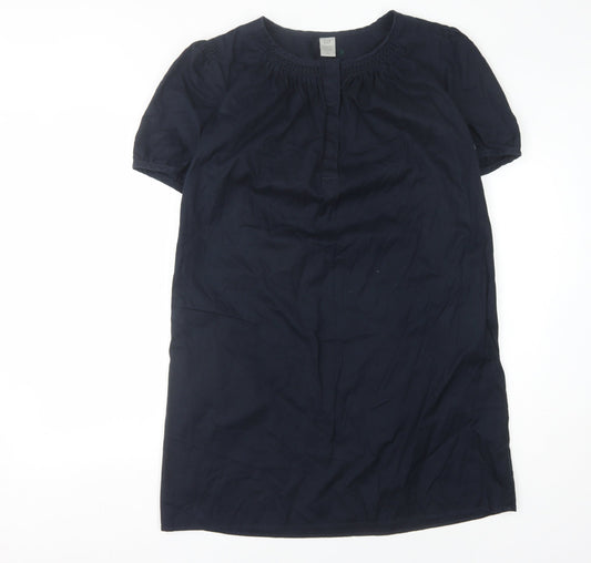 Gap Women's Blue Short Sleeve Dress Size 6 Cotton