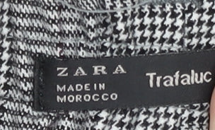 Womens UK Size S Zara Regular Fit Casual Grey Trousers