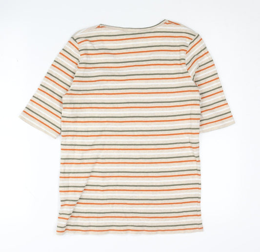 Womens UK Size S Isle Multicoloured Basic T-Shirt