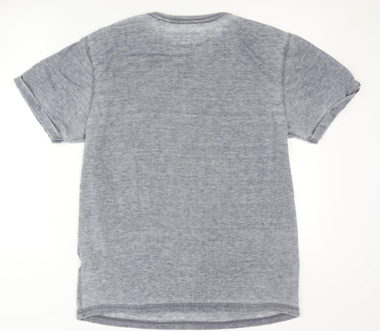 Red Herring Men's Grey T-Shirt L Crew Neck Short Sleeve