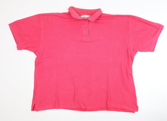 Unisex Adults UK Size XL Jumper Pink Polo