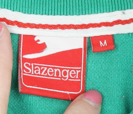 Slazenger Men's Green Polo Shirt M
