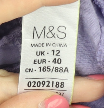 Womens UK Size 12 Marks and Spencer Purple Tank
