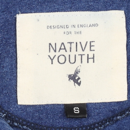 Native Youth Men's Blue Polo Shirt - Size S, Casual Style