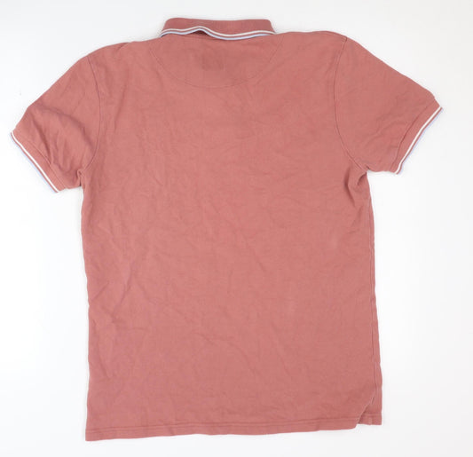 Pretty Green Men's Pink Polo Shirt - Size S