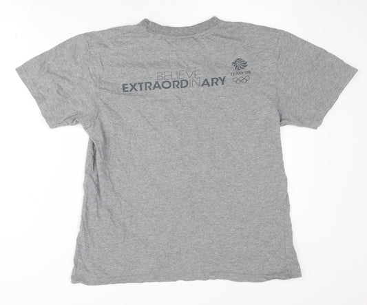 Team GB Grey Sports T-Shirt for Men - S