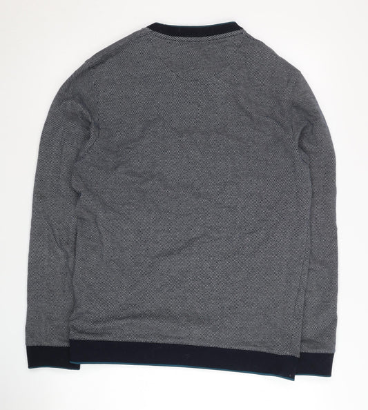 Ted Baker Men's Grey Crew Neck Pullover Sweatshirt M