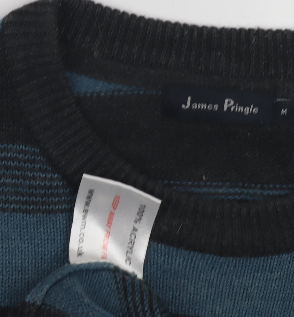 James Pringle Men's Striped Pullover Jumper M