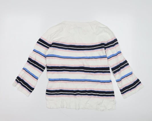 Womens UK Size XS Tommy Hilfiger Multicoloured Pullover Jumper