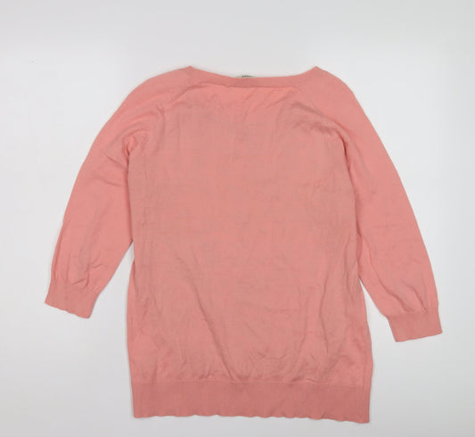 Womens UK Size M Oasis Pink Pullover Jumper