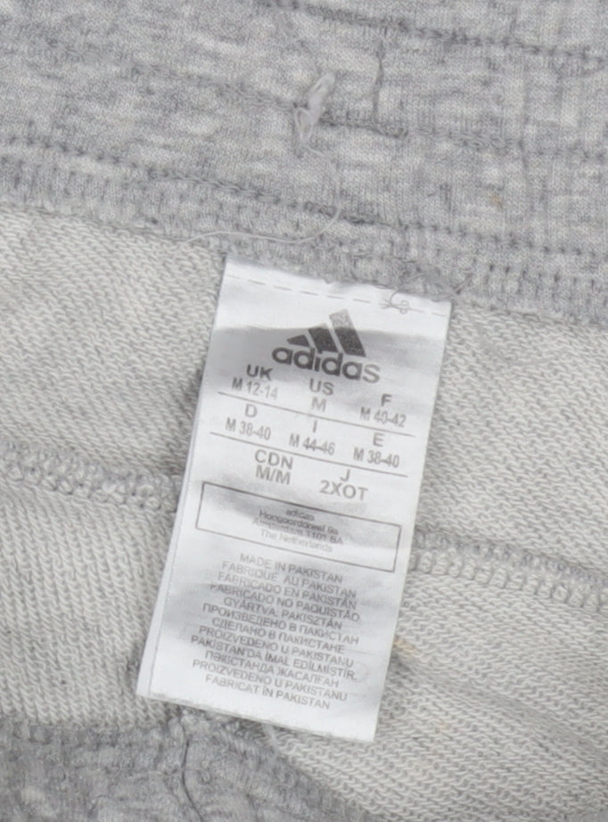 Adidas Women's Grey Jogger Trousers - Size 12-14