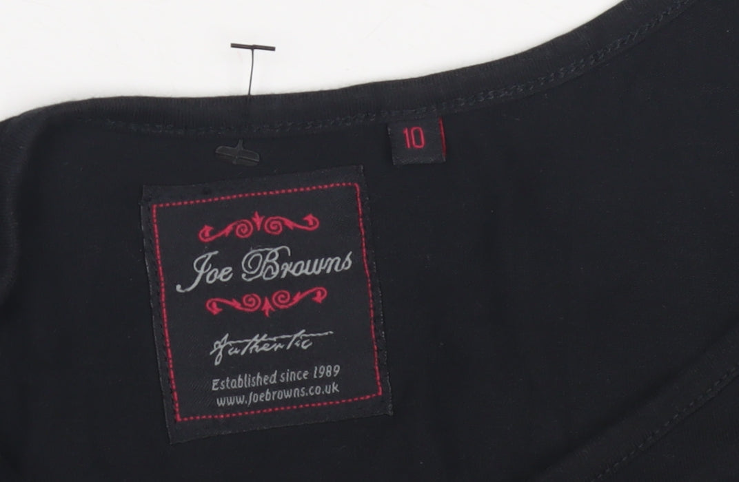 Womens UK Size 10 Joe Browns Black Tank